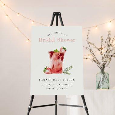 Strawberry Pink Margarita  Welcome Foam Board