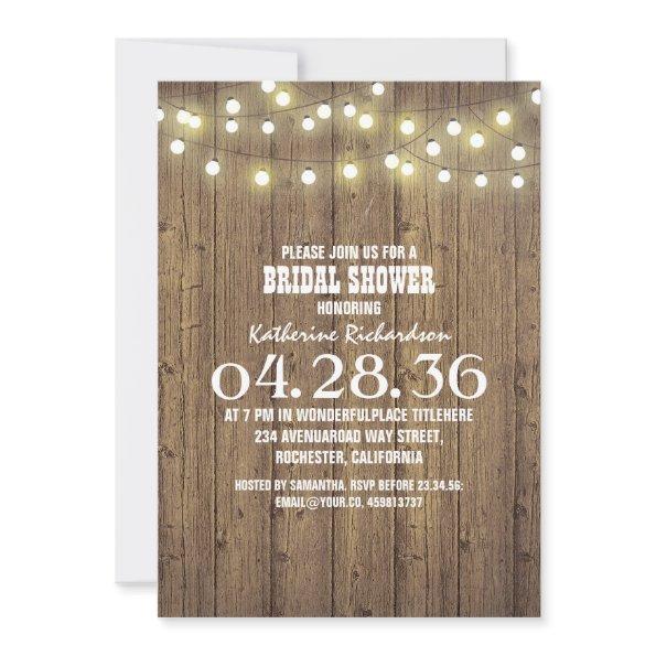 String Lights and Rustic Barn Wood