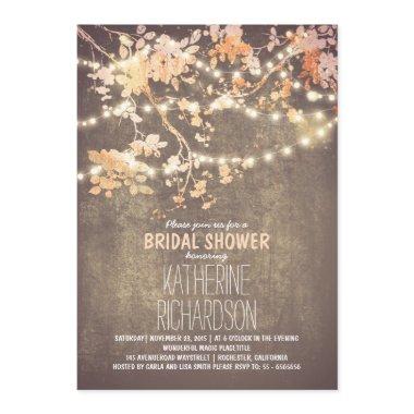 String lights cute and fancy bridal shower Invitations