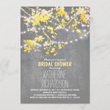String lights cute and fancy bridal shower Invitations