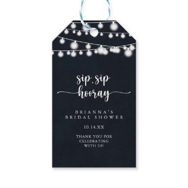 String Lights Sip Sip Hooray   Gift Tags