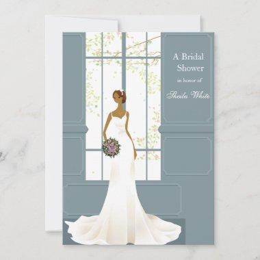 Stunning Bride Bridal Shower Invitations