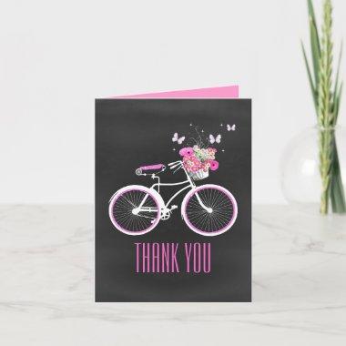 Stylish Bicycle Thank You Note Invitations