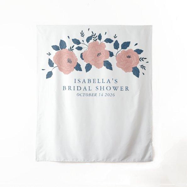 Stylish Blue Garden Flower Custom  Tapestry