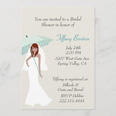 Stylish Bride Bridal Shower Invitations