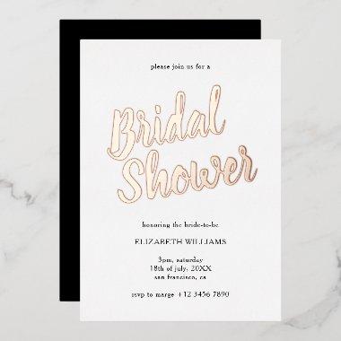 Stylish Chic  Rose Gold Foil