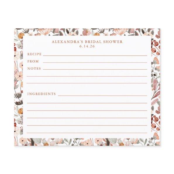 Stylish Floral Neutrals Pretty Border Recipe