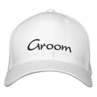 Stylish Groom's Embroidered Cap