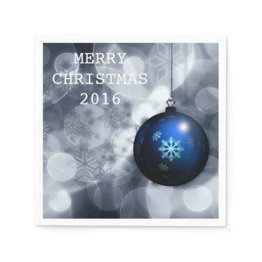 Stylish Merry Christmas Happy Holiday 2016 Paper Napkins