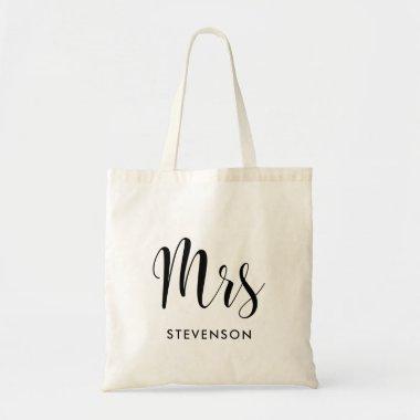 Stylish Mrs personalized Tote Bag