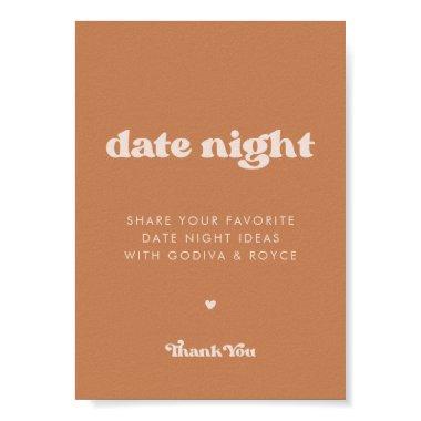 Stylish retro Brown sugar Date night ideas sign