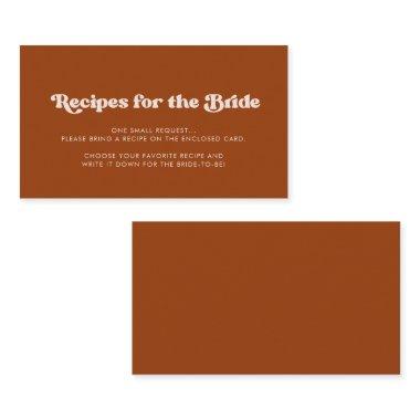 Stylish retro Burnt orange Recipe request