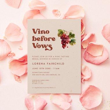 Stylish retro Peach Pink Vino before vows