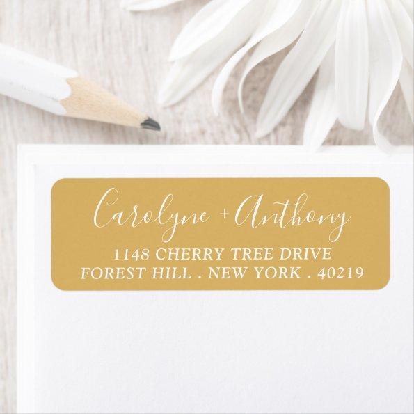 Stylish Script Custom Name & Address Label