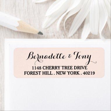 Stylish Script Custom Name & Address Label
