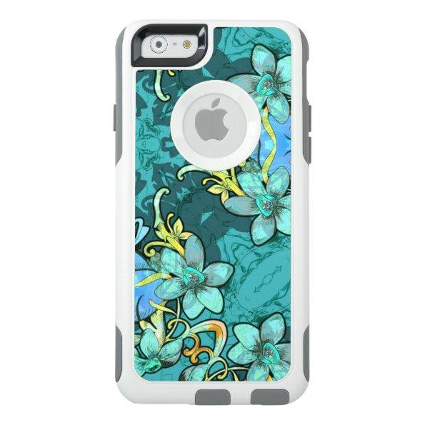 Stylish whimsical lux floral watercolor pattern OtterBox iPhone 6/6s case