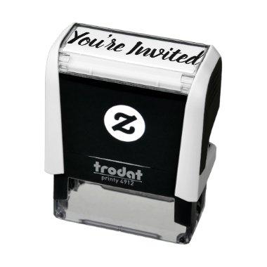 Stylish You're Invited Self-inking Stamp
