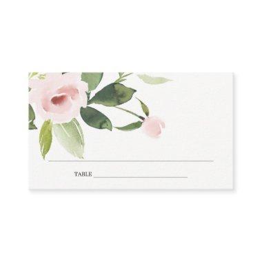 SUBTLE BLUSH PINK ROSE BRIDAL SHOWER PLACE Invitations