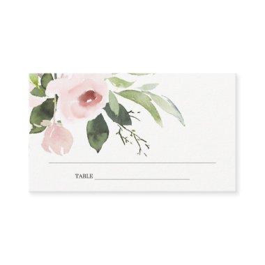 SUBTLE BLUSH PINK ROSE BRIDAL SHOWER PLACE Invitations