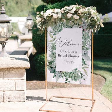 Succulent and Eucalyptus  Welcome Foam Board