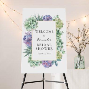 Succulent Bridal Shower Welcome Sign