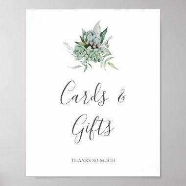 Succulent Greenery | Invitations and Gifts Sign