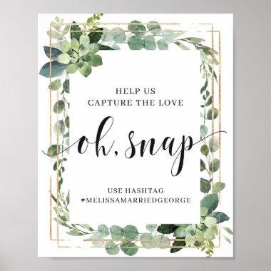 Succulent greenery foliage capture the love sign