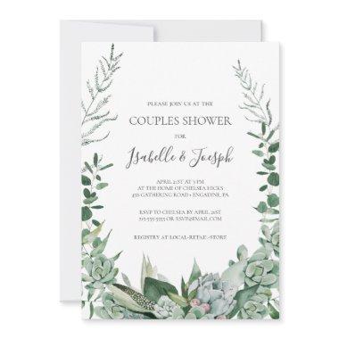 Succulent Greenery | Sage Green Couples Shower