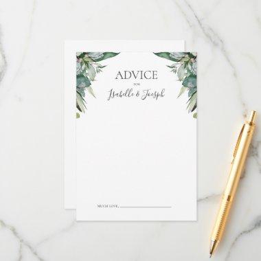 Succulent Greenery | Wedding Advice Card