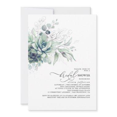 Succulents Greenery Silver Leaves