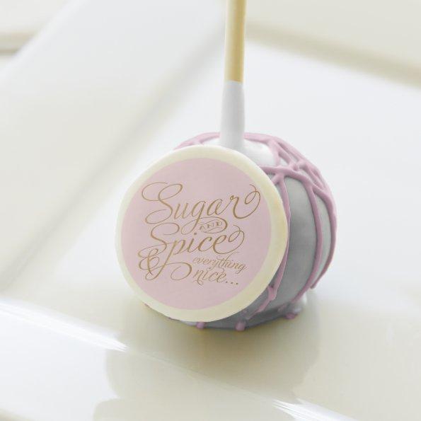 Sugar and Spice Pink and White Cake Pops