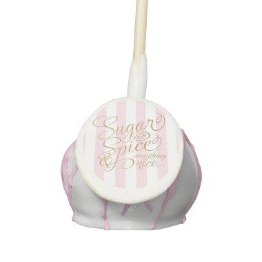 Sugar and Spice Pink Striped Cake Pops