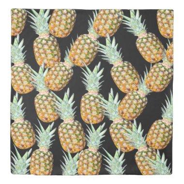 summer aloha hawaiian tropical fruit pineapple duvet cover