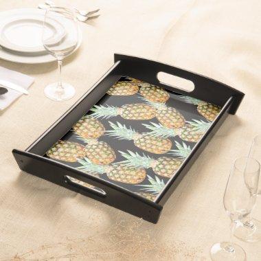 summer aloha hawaiian tropical fruit pineapple serving tray