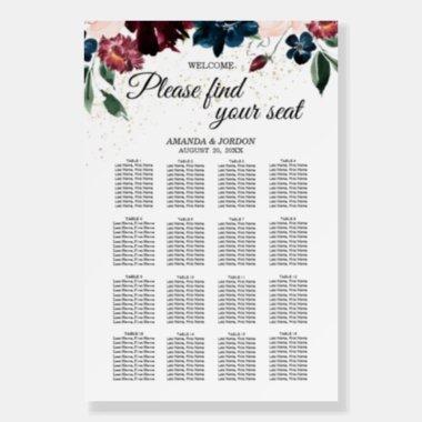 Summer Celebration Seating Chart Welcome Sign