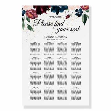 Summer Celebration Seating Chart Welcome Sign