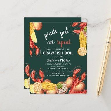 Summer Crawfish Boil Engagement Party Invitations