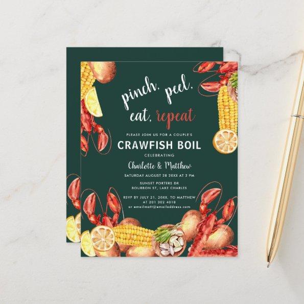 Summer Crawfish Boil Engagement Party Invitations