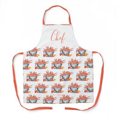 Summer Crawfish Boil Family Reunion Cookout Custom Apron