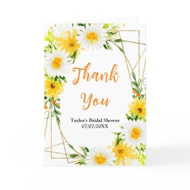 Summer Daisies Floral  Thank You