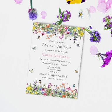 Summer Floral Bridal Brunch Invitations
