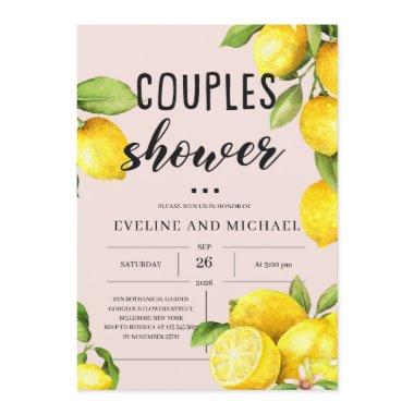 Summer fruits lemon citrus couples shower