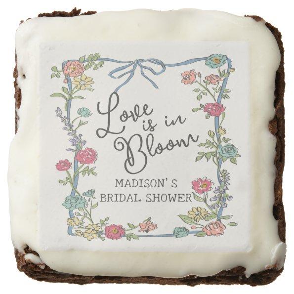 Summer Garden Party Bright Floral  Brownie