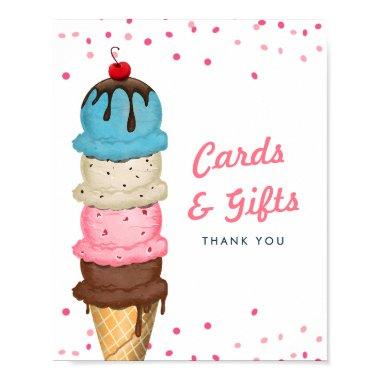 Summer Ice Cream  & Gifts  Poster