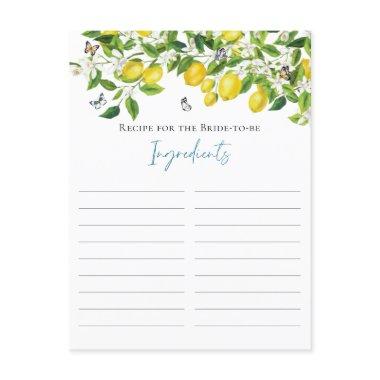 Summer Lemon  Recipe For The Bride Post