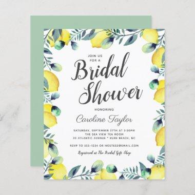 Summer Lemons & Eucalyptus Bright Bridal Shower