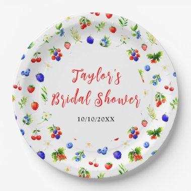 Summer Mixed Berries  Paper Plates