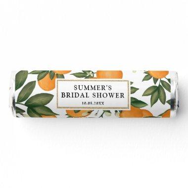 Summer Orange Citrus Greenery Bridal Shower Breath Savers® Mints