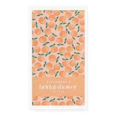 Summer Oranges Fruit Pink  Custom Paper Guest Towels