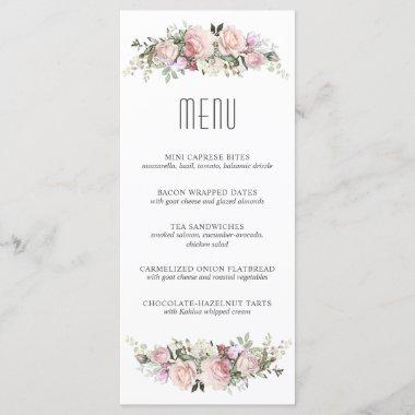 Summer Roses Floral Luncheon or Shower Menu